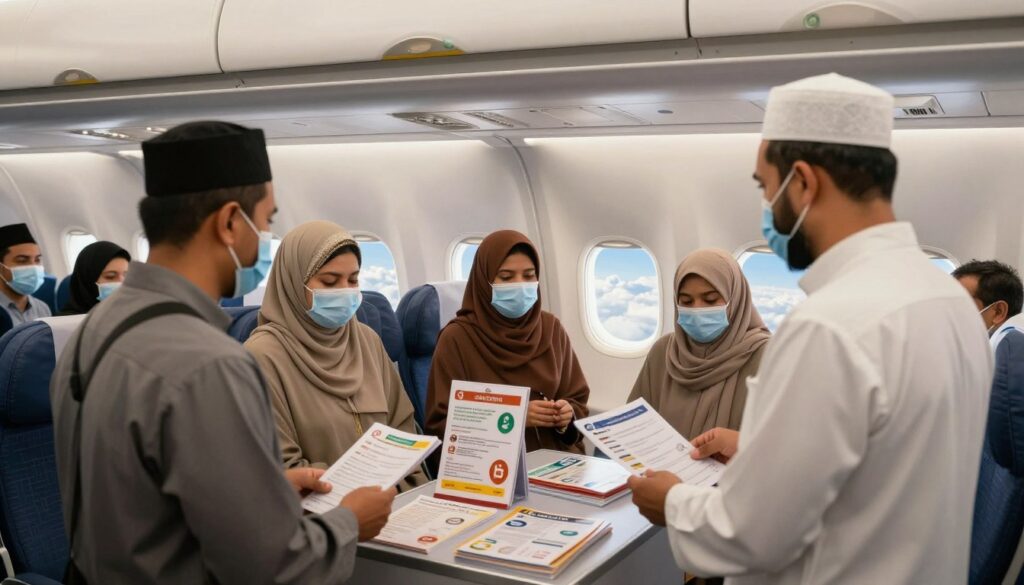 Health and safety tips for pilgrims during umrah flights