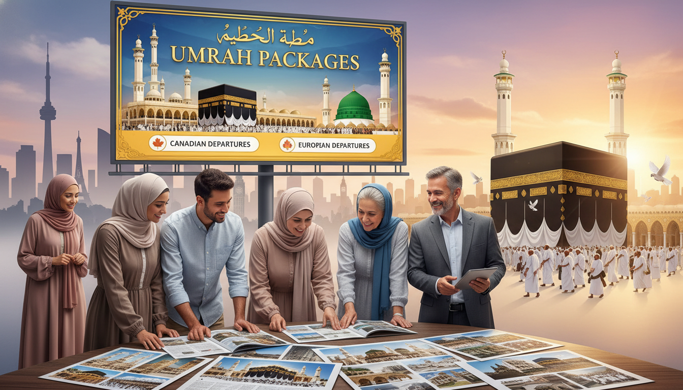 Umrah Packages from Canada & Europe