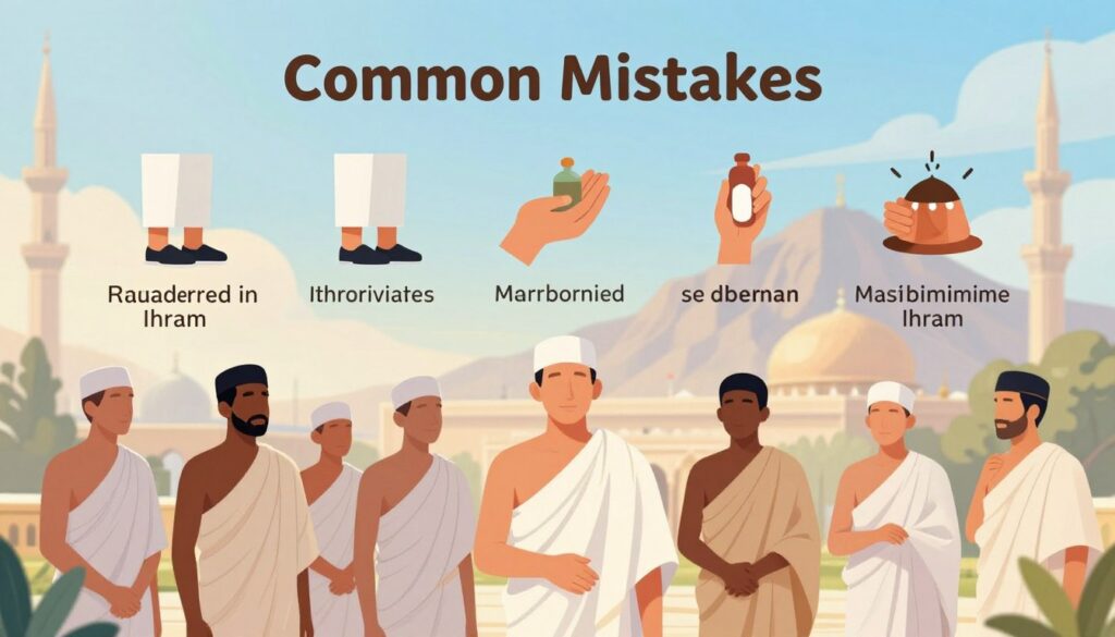 Common mistakes that invalidate ihram