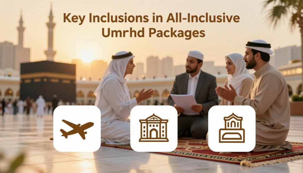 Key inclusions in all-inclusive umrah packages